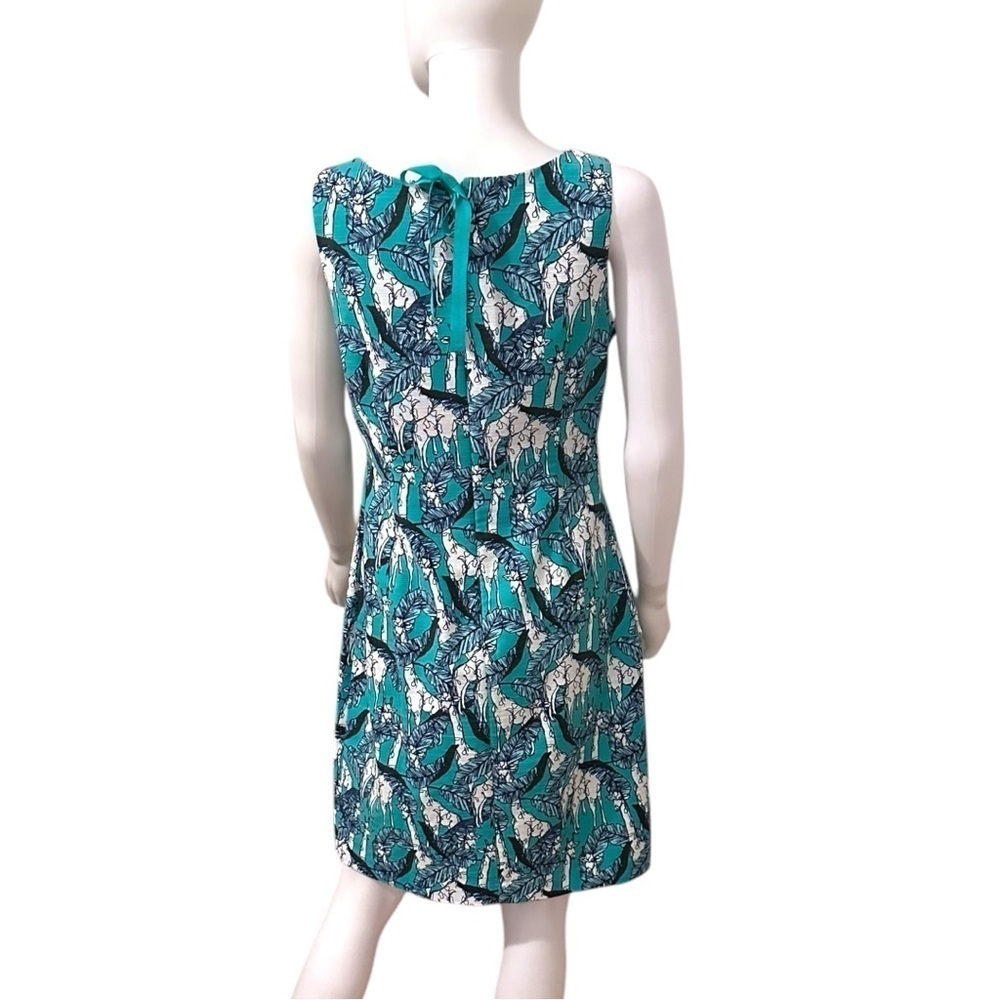 Talbots Women’s Sleeveless Giraffe Print Dress Size 6 | 100% Cotton